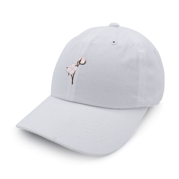 Cotton Flower Dad Hat Embroidered Baseball Cap Tree