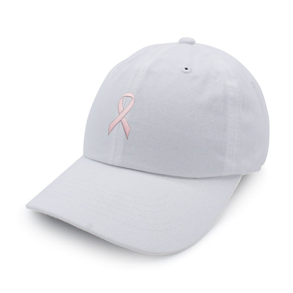 Pink Ribbon Dad Hat Embroidered Baseball Cap Breast Cancer