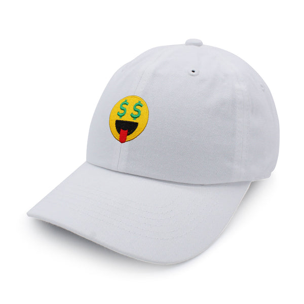 Money Eyes Emoji Dad Hat Embroidered Baseball Cap Funny