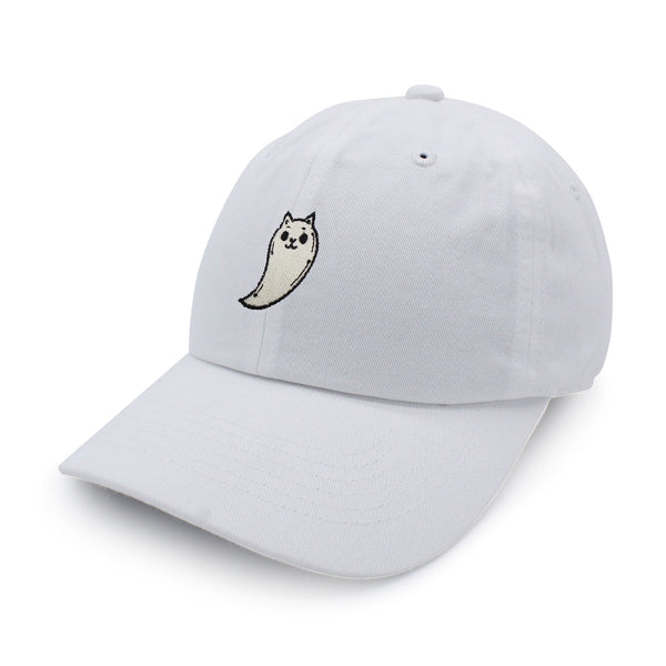 Ghost Cat  Dad Hat Embroidered Baseball Cap Cute