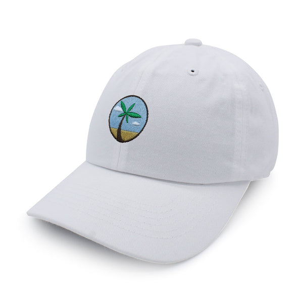 Oasis Palm Tree Dad Hat Embroidered Baseball Cap