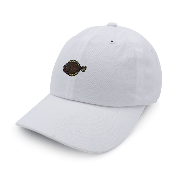 Halibut  Dad Hat Embroidered Baseball Cap Flatfish Fishing