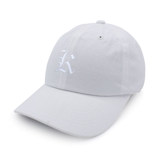 Old English Letter K Dad Hat Embroidered Baseball Cap English Alphabet
