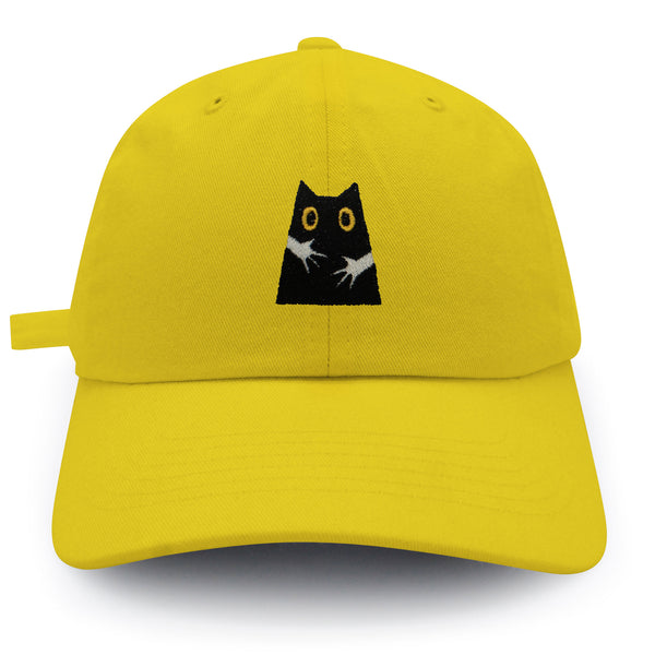 Hugs Dad Hat Embroidered Baseball Cap Black Cat Mom