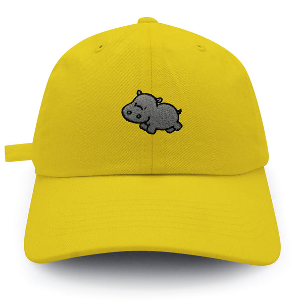 Cute Hippo Dad Hat Embroidered Baseball Cap Hippopotamus Zoo