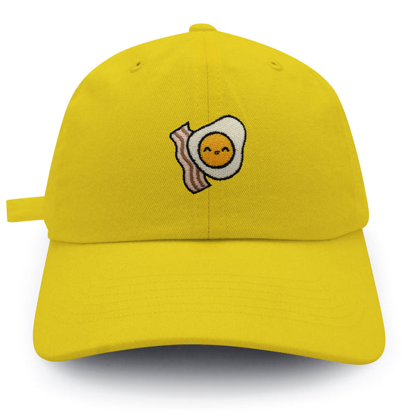 Egg and Bacon Dad Hat Embroidered Baseball Cap Breakfast