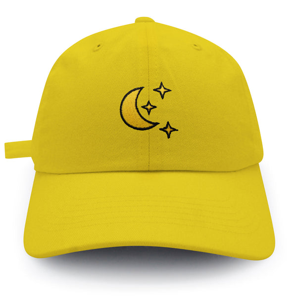 Moon Dad Hat Embroidered Baseball Cap Space Sky Night