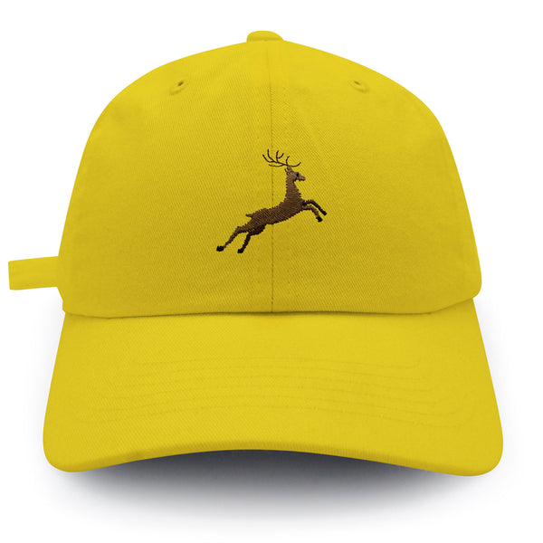 Deer Dad Hat Embroidered Baseball Cap Hunting Jumping