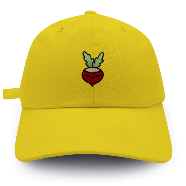 Radish Dad Hat Embroidered Baseball Cap Vegan Vegetable Farmer