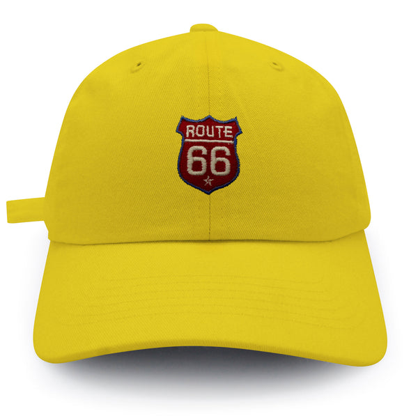 Route 66 Dad Hat Embroidered Baseball Cap Roadtrip Highway 66