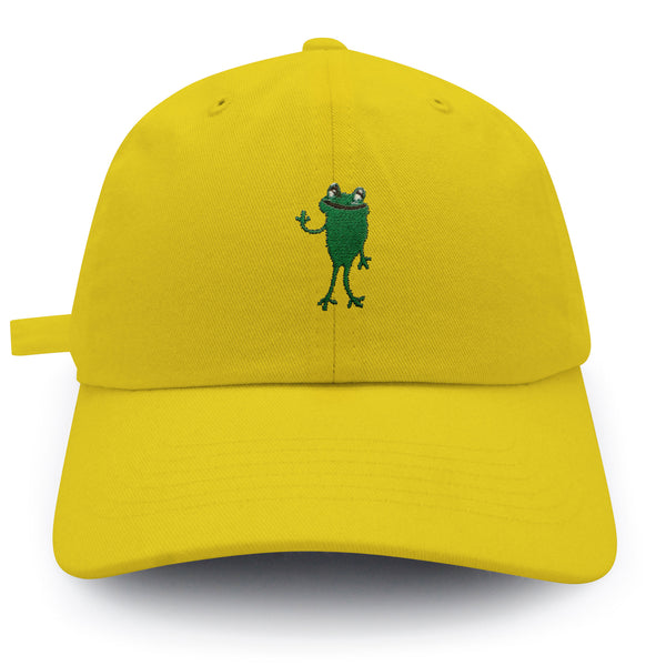 Frog Hi! Dad Hat Embroidered Baseball Cap Cute