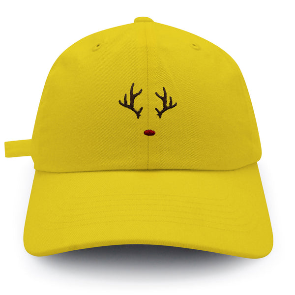 Rudolph Dad Hat Embroidered Baseball Cap Christmas Deer