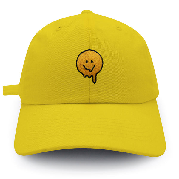 Melted Smile Dad Hat Embroidered Baseball Cap Sad Face