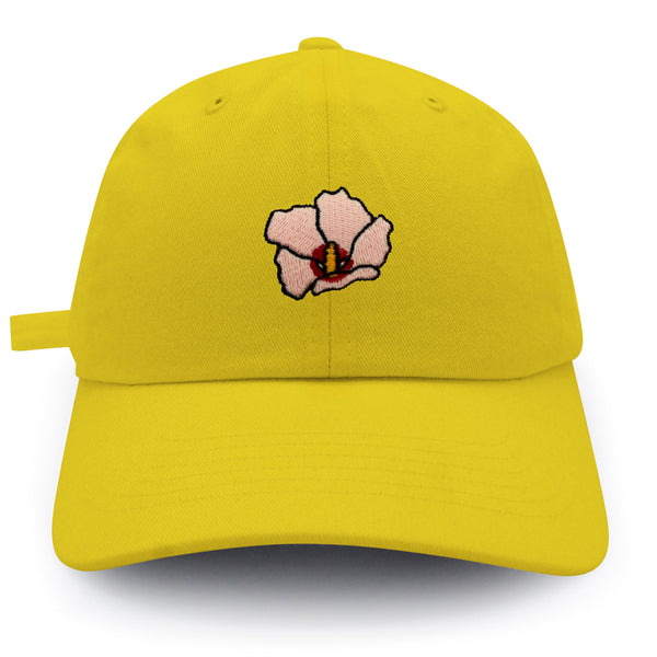 Rose of Sharon Dad Hat Embroidered Baseball Cap Hibiscus Hawaii