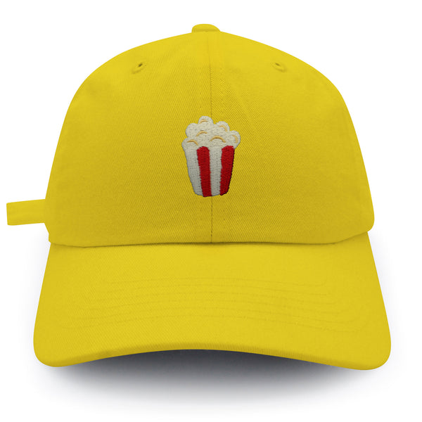 Popcorn Dad Hat Embroidered Baseball Cap Theater Foodie
