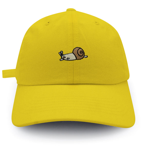 Sleepy Snail Dad Hat Embroidered Baseball Cap Mud Cute