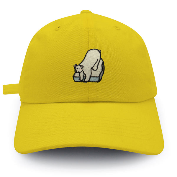 Polar Bear Dad Hat Embroidered Baseball Cap Coke Soda