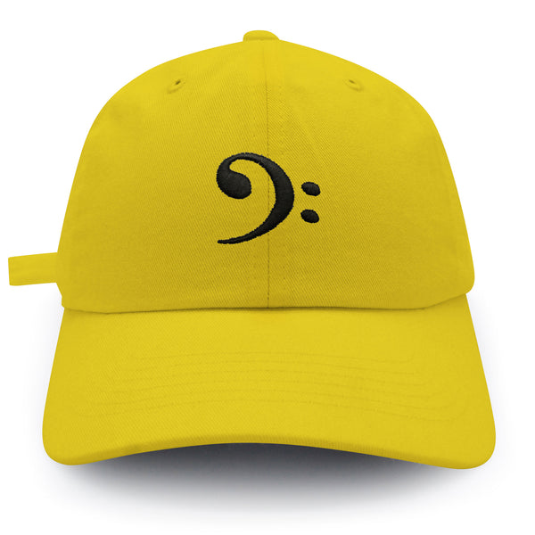 Bass Clef Dad Hat Embroidered Baseball Cap Music Symbol