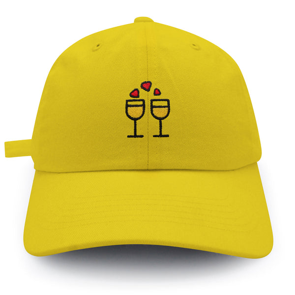 Champagne  Dad Hat Embroidered Baseball Cap Glasses