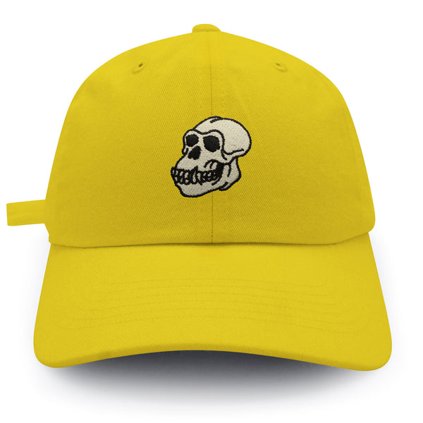 Gorilla Skull Dad Hat Embroidered Baseball Cap Skelton