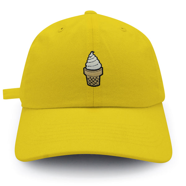 Ice Cream Cone Dad Hat Embroidered Baseball Cap Foodie