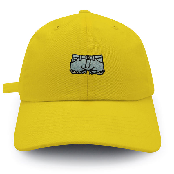 Denim Shorts Dad Hat Embroidered Baseball Cap Jeans