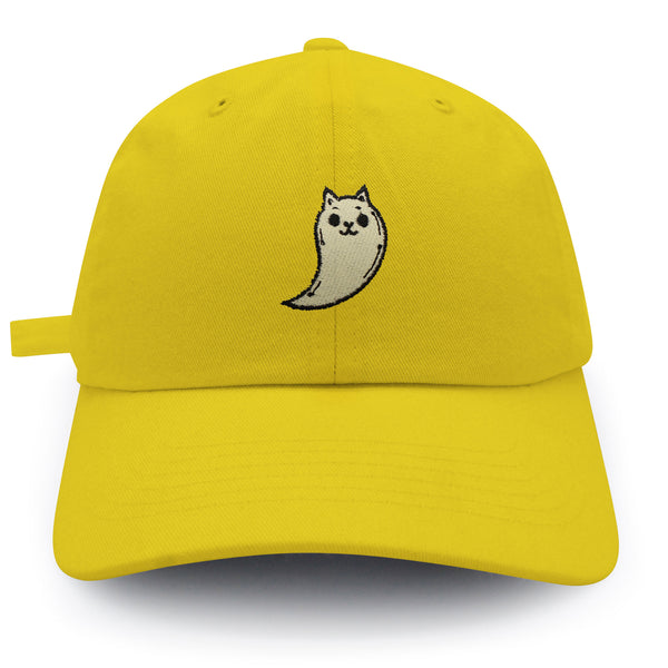 Ghost Cat  Dad Hat Embroidered Baseball Cap Cute