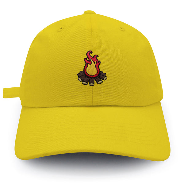 Camp Fire Dad Hat Embroidered Baseball Cap Grill Pit