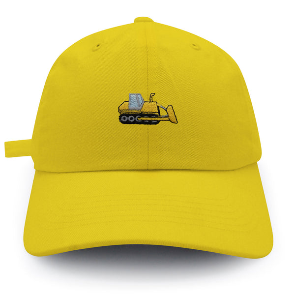 Bulldozer Dad Hat Embroidered Baseball Cap Construction