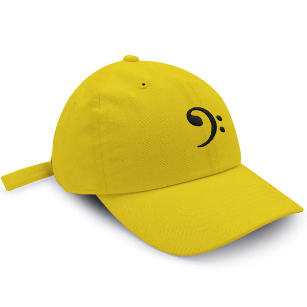 Bass Clef Dad Hat Embroidered Baseball Cap Music Symbol