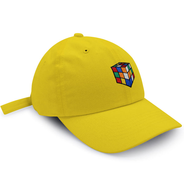 Speed Cube Dad Hat Embroidered Baseball Cap Puzzle Cube