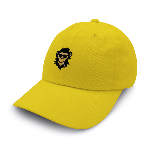 Smoking Monkey Dad Hat Embroidered Baseball Cap Wild Animal Funny