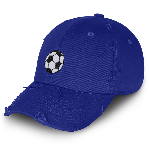 Soccer Ball Vintage Dad Hat Frayed Embroidered Cap World Cup, Football