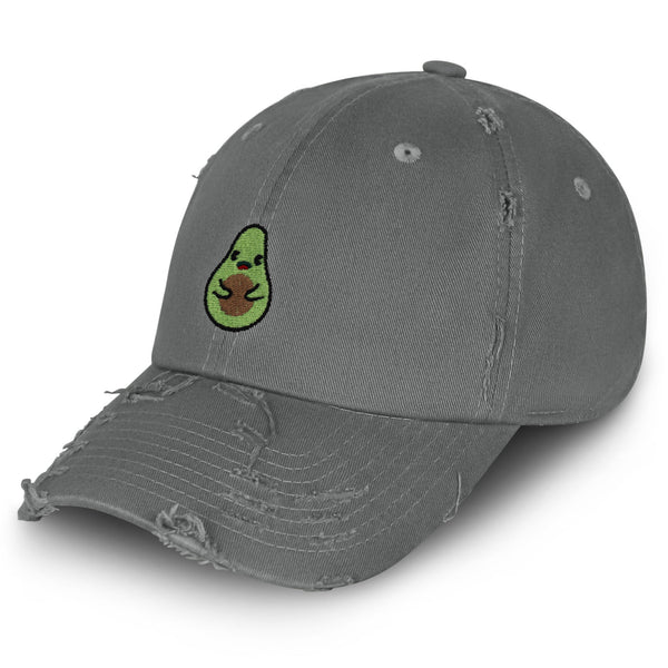 Avocado Vintage Dad Hat Frayed Embroidered Cap Farmers Market