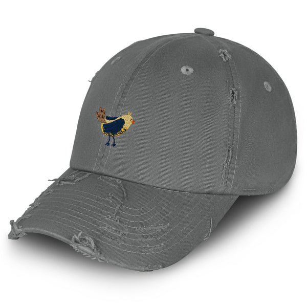 Bird Vintage Dad Hat Frayed Embroidered Cap Pigeon Dove