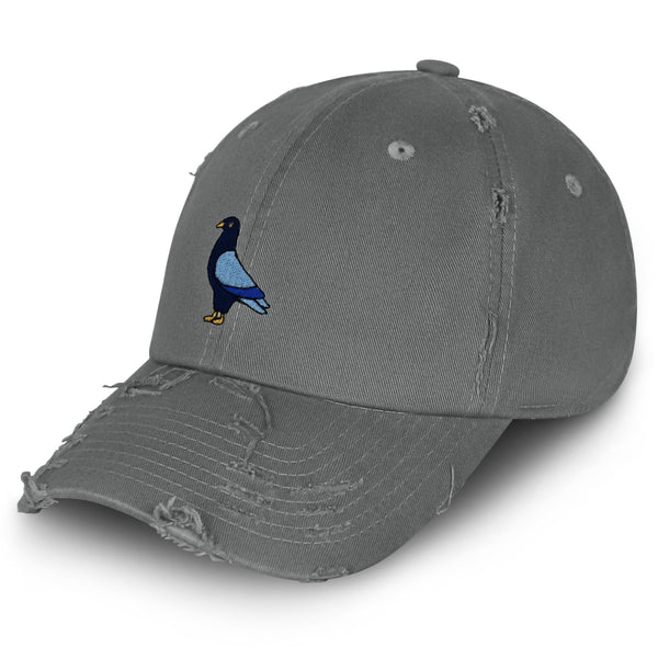 Pigeon Vintage Dad Hat Frayed Embroidered Cap Pigeon Dove