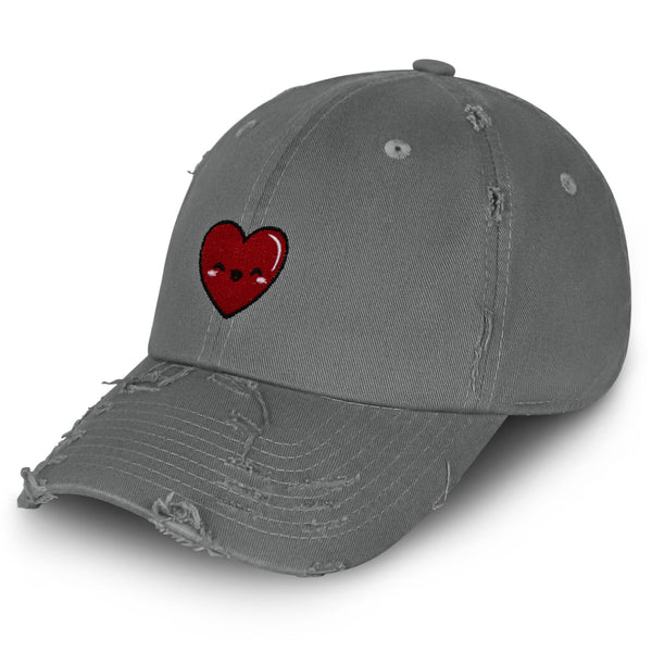 Cute Heart Vintage Dad Hat Frayed Embroidered Cap Health Healthy, Hospital