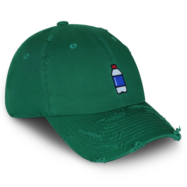 Plastic Water Bottle Vintage Dad Hat Frayed Embroidered Cap Random Image