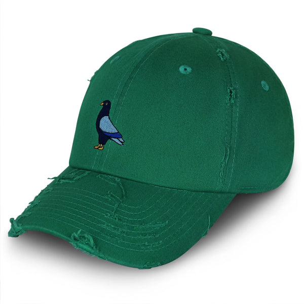 Pigeon Vintage Dad Hat Frayed Embroidered Cap Pigeon Dove