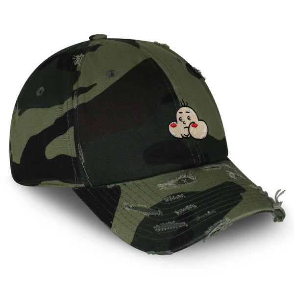 Funny Character Vintage Dad Hat Frayed Embroidered Cap Man Cartoon