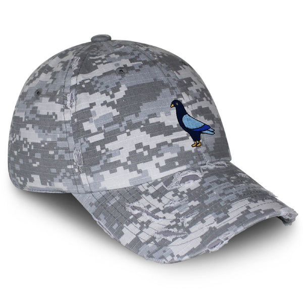 Pigeon Vintage Dad Hat Frayed Embroidered Cap Pigeon Dove