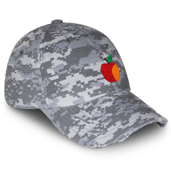 Apple Vintage Dad Hat Frayed Embroidered Cap Fruit