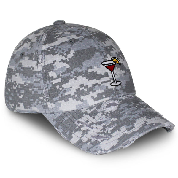 Jackrose Cocktail Vintage Dad Hat Frayed Embroidered Cap Bar Party