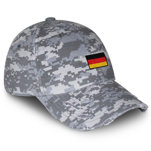 German Flag  Vintage Dad Hat Frayed Embroidered Cap Europe