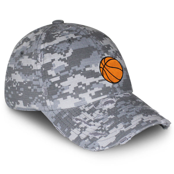 Basketball Vintage Dad Hat Frayed Embroidered Cap Sports