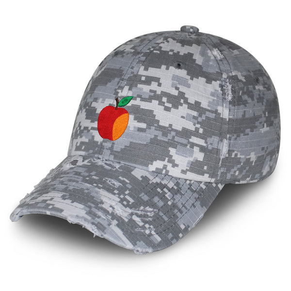 Apple Vintage Dad Hat Frayed Embroidered Cap Fruit