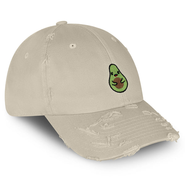 Avocado Vintage Dad Hat Frayed Embroidered Cap Farmers Market