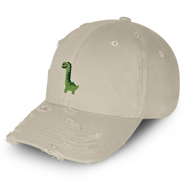 Apatosaurus Dinosaur Vintage Dad Hat Frayed Embroidered Cap Child Kid, Dino