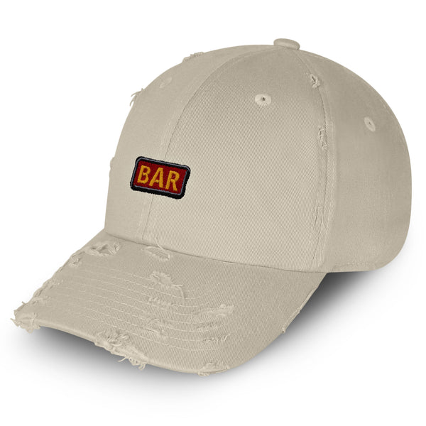 Slot Machine Vintage Dad Hat Frayed Embroidered Cap Casino BAR