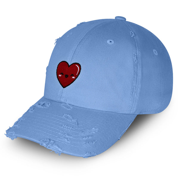 Cute Heart Vintage Dad Hat Frayed Embroidered Cap Health Healthy, Hospital